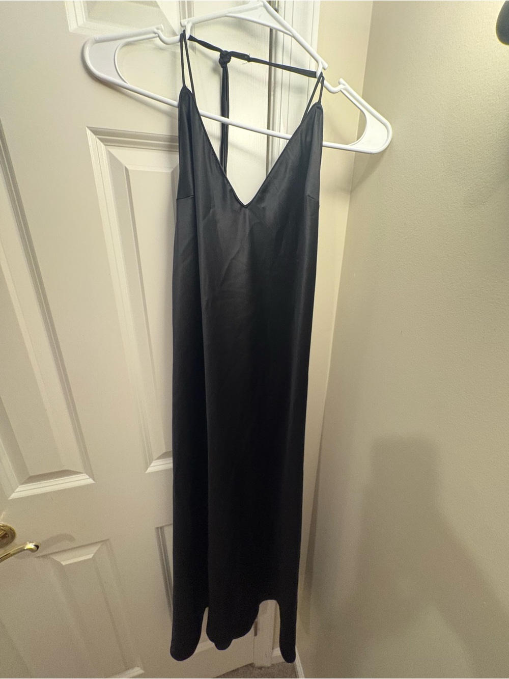 Victoria’s secret black satin dress